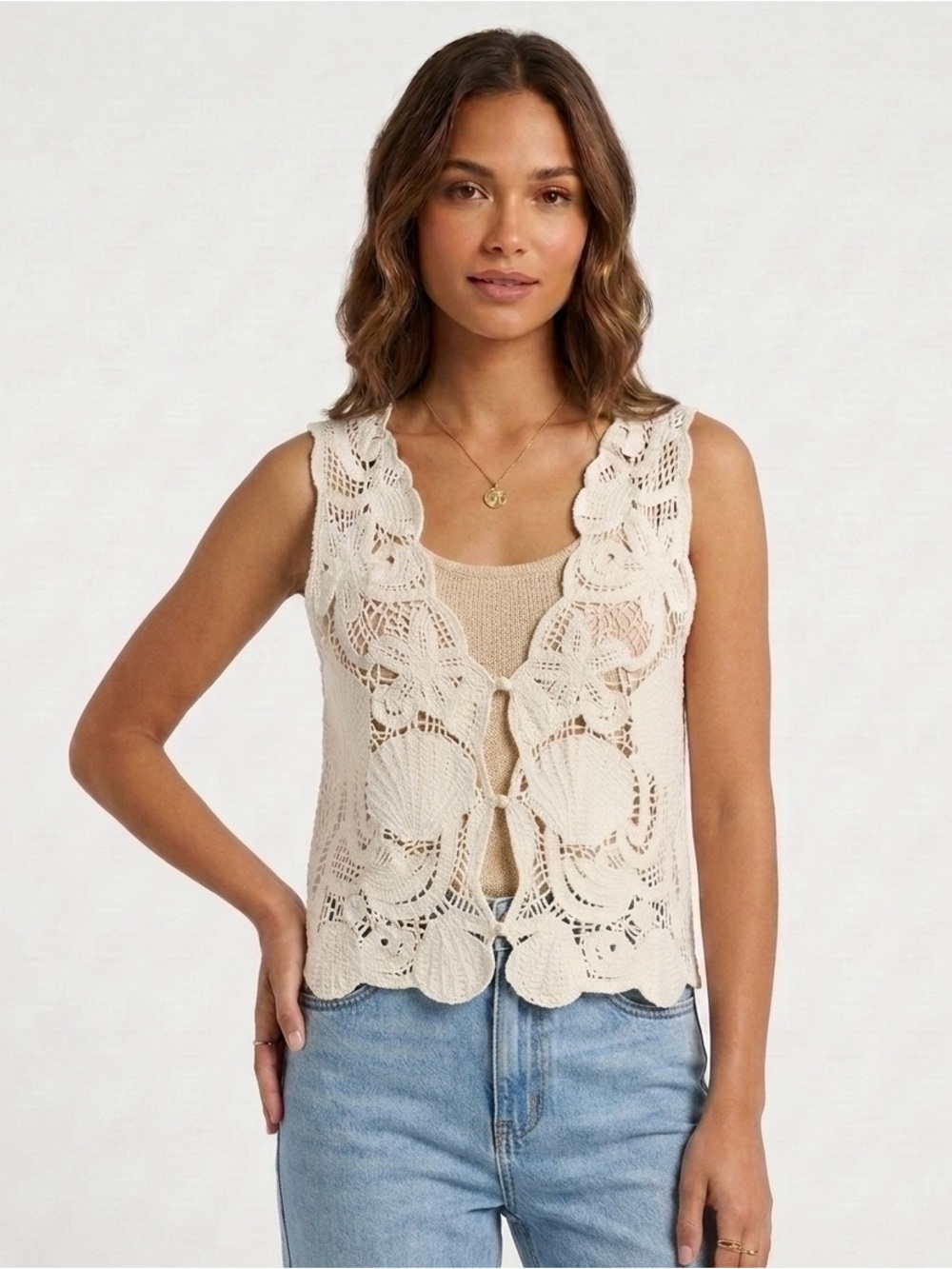 Eliane Rose Stunning Crochet Coastal Inspired Top
